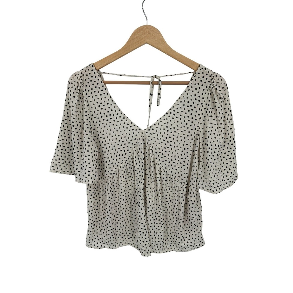 Bonobo Baby Doll Top Womens XS Flowy Y2K 90s Flowy Romantic Polka Dots Dainty